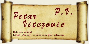 Petar Vitezović vizit kartica